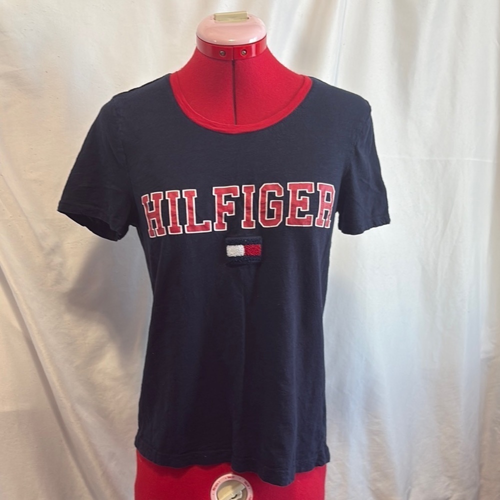 Tommy Hilfiger Blue Fitted Short Sleeve T-Shirt